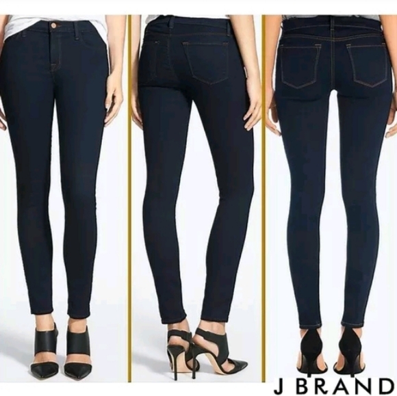 J Brand Skinny Leg Mi Rise Ink Wash Jeans - Picture 2 of 13